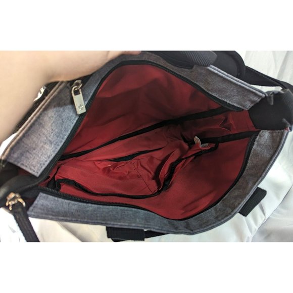 Skip Hop Messenger Diaper Bag, Duo Signature, Heather Grey - Picture 8 of 10